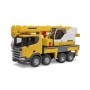 Bruder camion cu macara Scania Super 560R Liebherr cu lumini si sunete